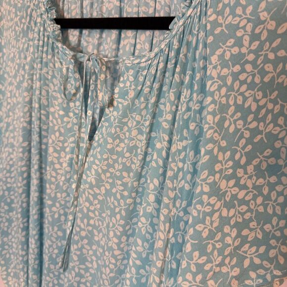 Draper James RSVP Dress XL Aquamarine Blue‎ Cottage Prairie Core Feminine Spring - Picture 3 of 9